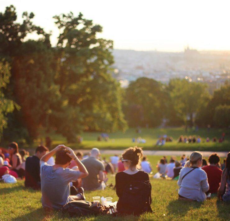 group of people enjoying music concert