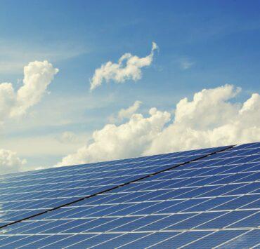 blue solar panel board