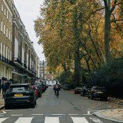 cars parked on the road in london