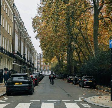cars parked on the road in london