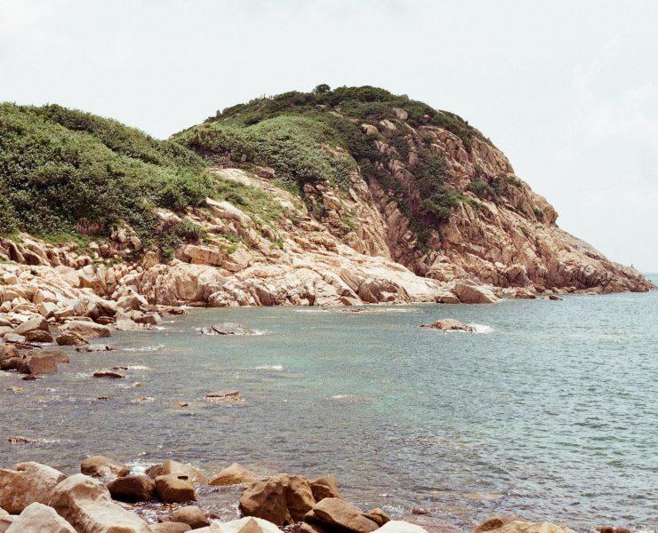 rocks and cliffs on shore