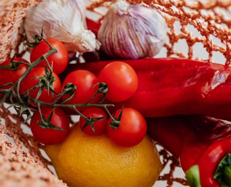 composition of assorted vegetables in food net