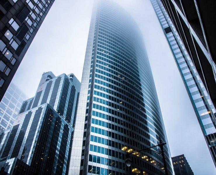 gray high rise buildings