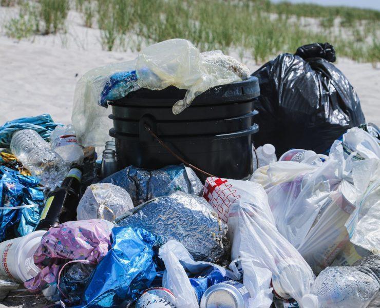 trash lot close-up photography