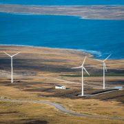 windmills photographed at falkland islands