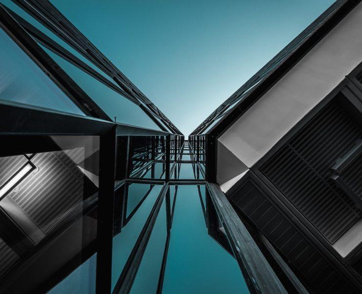 low-angle photography of building