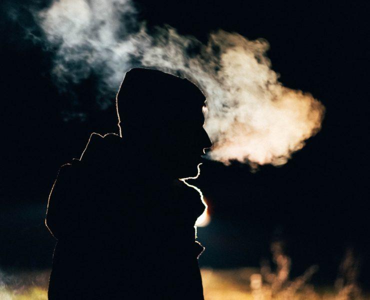 silhouette photography of man