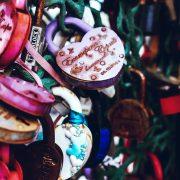 blue and pink bicycle chain