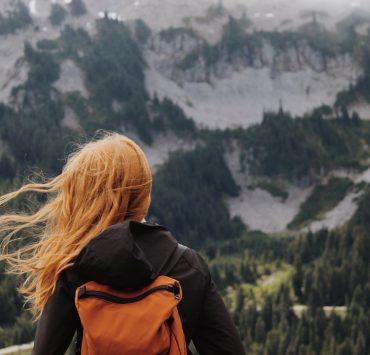 woman seeing mountain during daytime