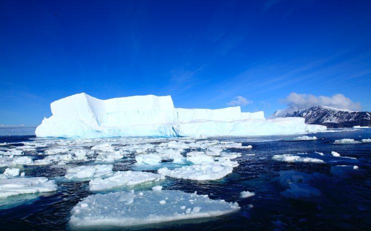 ice berg on body of water