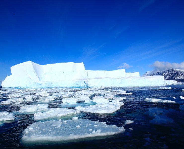 ice berg on body of water