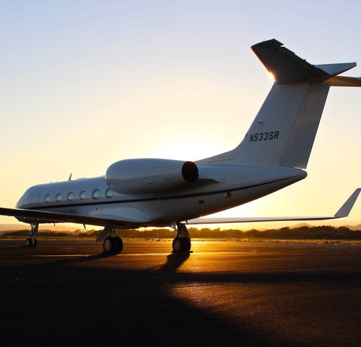 architectural photography of white aircraft