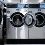 white front load washing machine