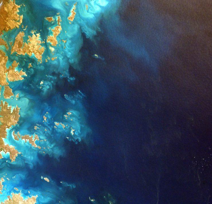 aerial photo of coastline