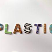 assorted-color plastic letter decor