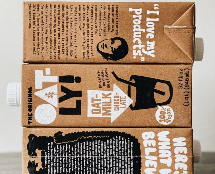 brown and black cardboard box