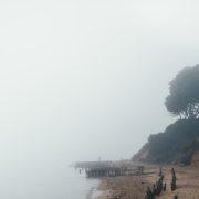 sea during foggy day