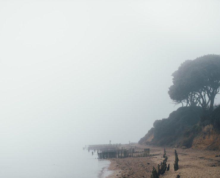 sea during foggy day