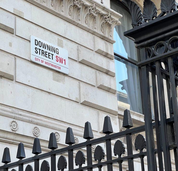 a building with a sign on the side of it