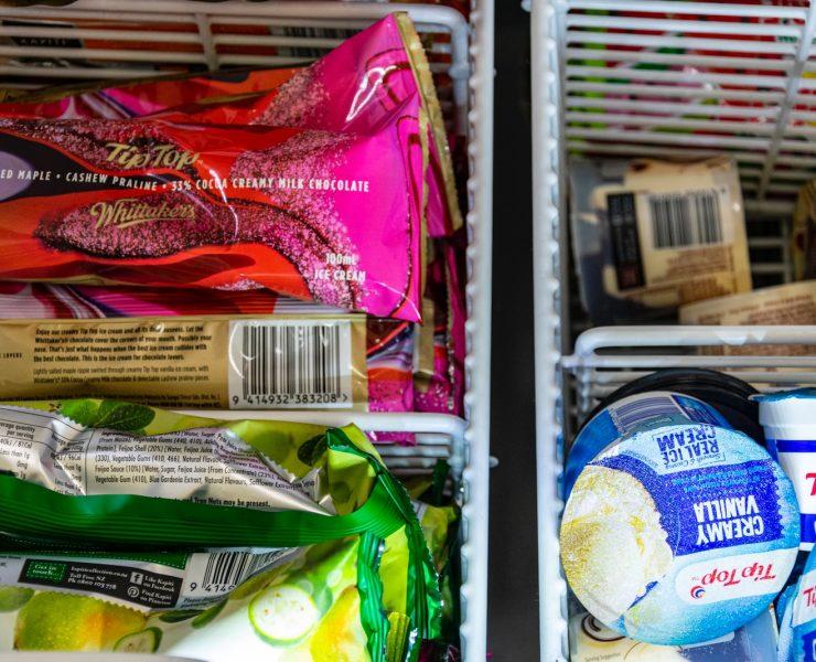 a refrigerator filled with lots of food and condiments