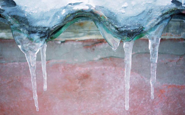 focus photography of icicles