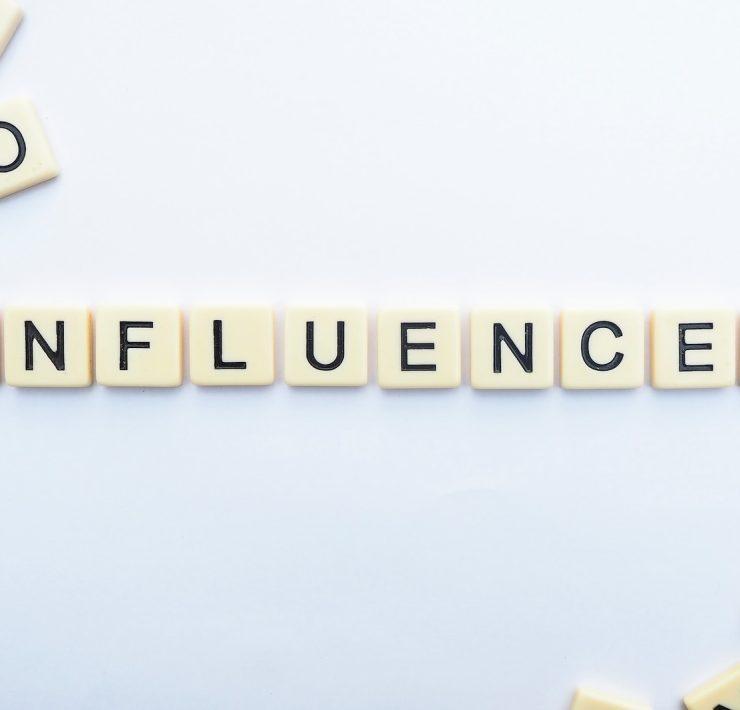 influence letters on floor