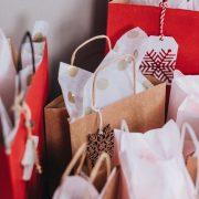 shallow focus photography of paper bags