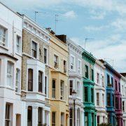 multicolored concrete houses
