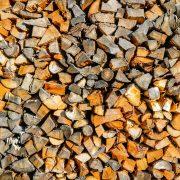 brown and white wooden logs
