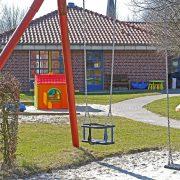 kindergarten, playground, swing