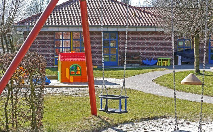kindergarten, playground, swing