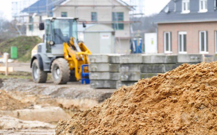 construction site, excavator, craft