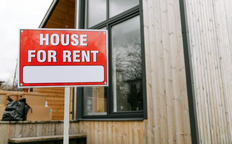 A House For Rent Placard