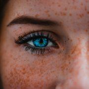 woman with blue eyes